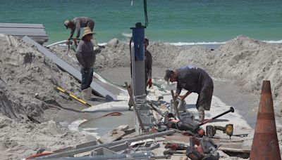 Work begins to restore 22 sand groins on Madeira Beach