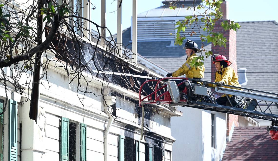 Landmark old building in downtown Modesto suffers extensive damage in fire