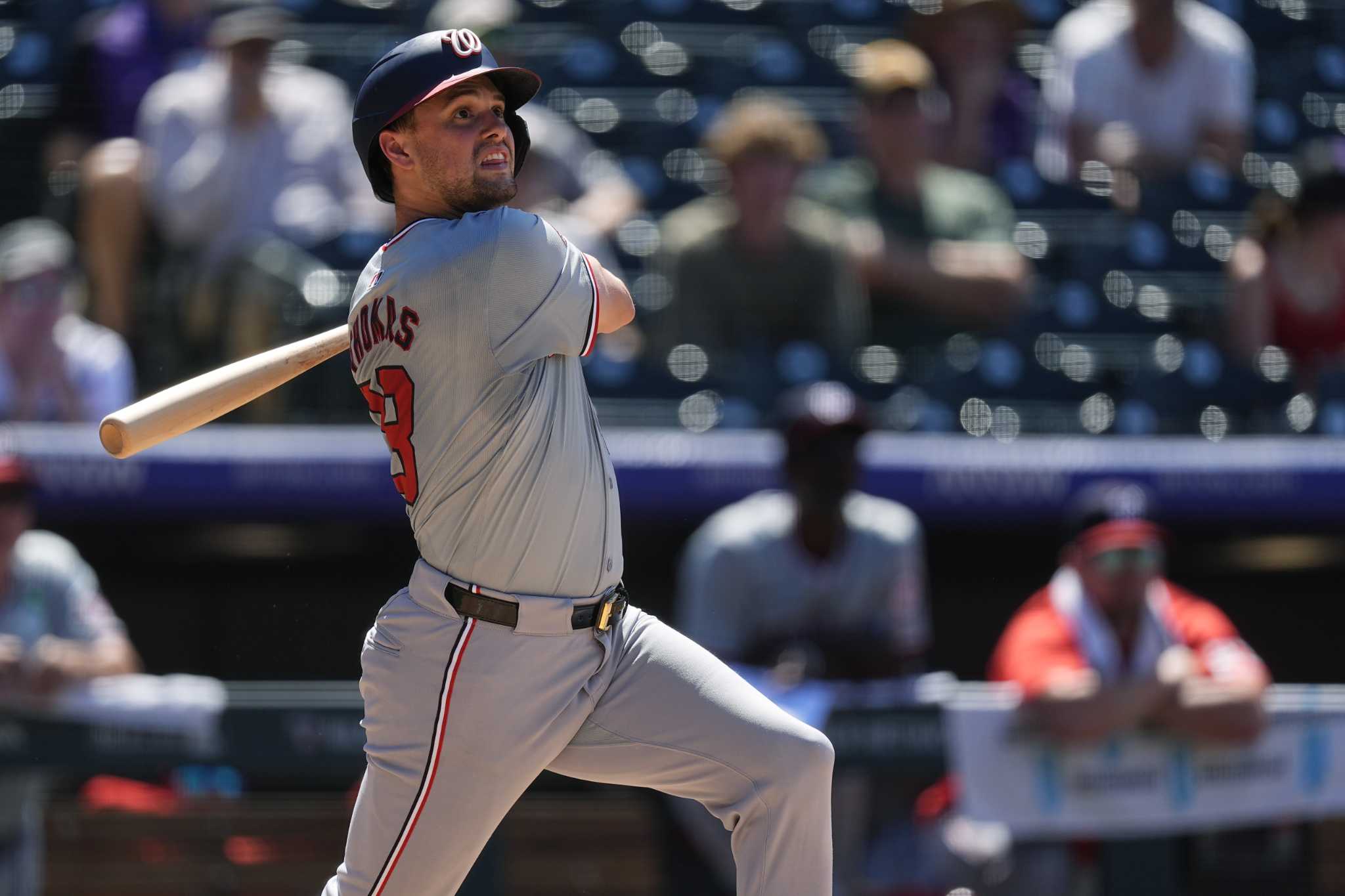 Nationals rally in the ninth behind hits by Thomas, Meneses and beat the Rockies 2-1