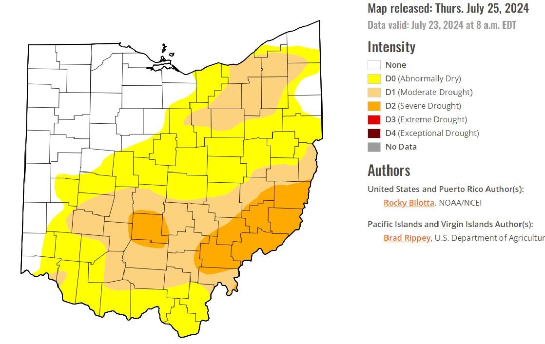 Hot and dry weekend on tap as drought conditions continue to impact northern Ohio