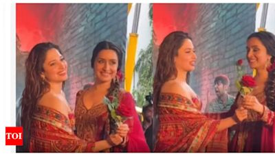 Stree 2: Tamannaah Bhatia-Shraddha Kapoor twin, bond at song launch: video inside | Hindi Movie News - Times of India