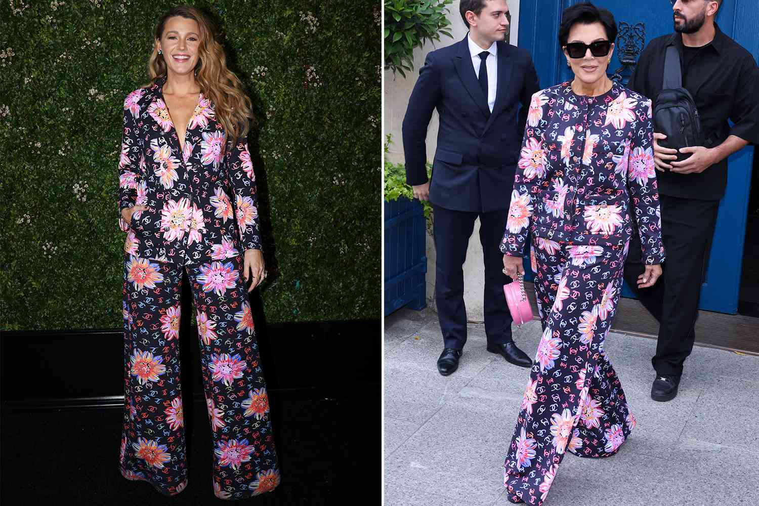 Kris Jenner Just Wore Blake Lively's Floral Chanel Suit in Paris: See the Twinning Moment