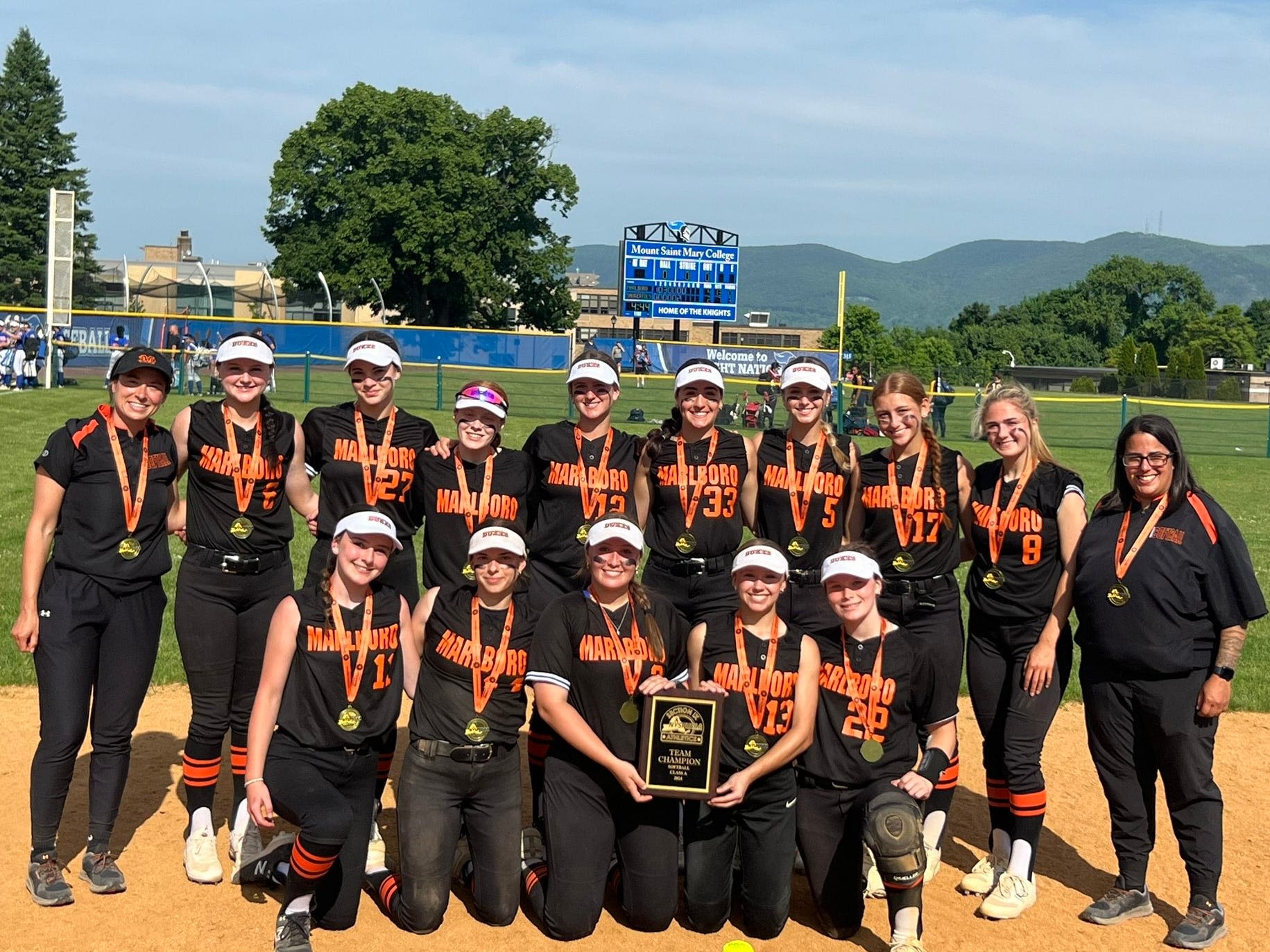 Marlboro strikes early, holds off Saugerties rally to win Section 9-A softball title
