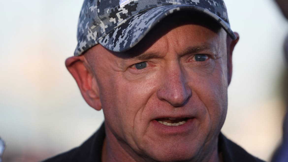 Mark Kelly Goes Top Gun Tough in Audition for Harris Running Mate