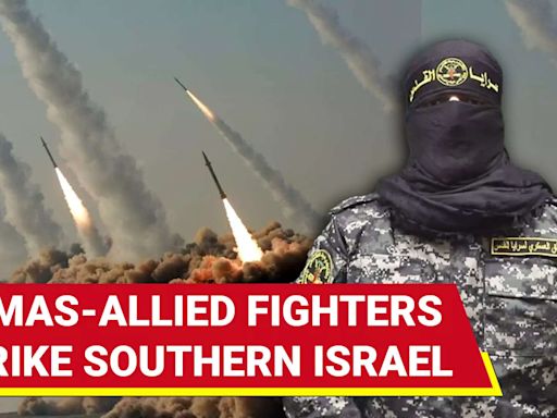 Palestinian Islamic Jihad Militants Launch Rockets Into Israel's Ashkelon From Besieged Gaza Strip | Watch
