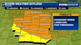 Severe storms with hail, damaging wind, tornadoes possible Tuesday: Timing and locations