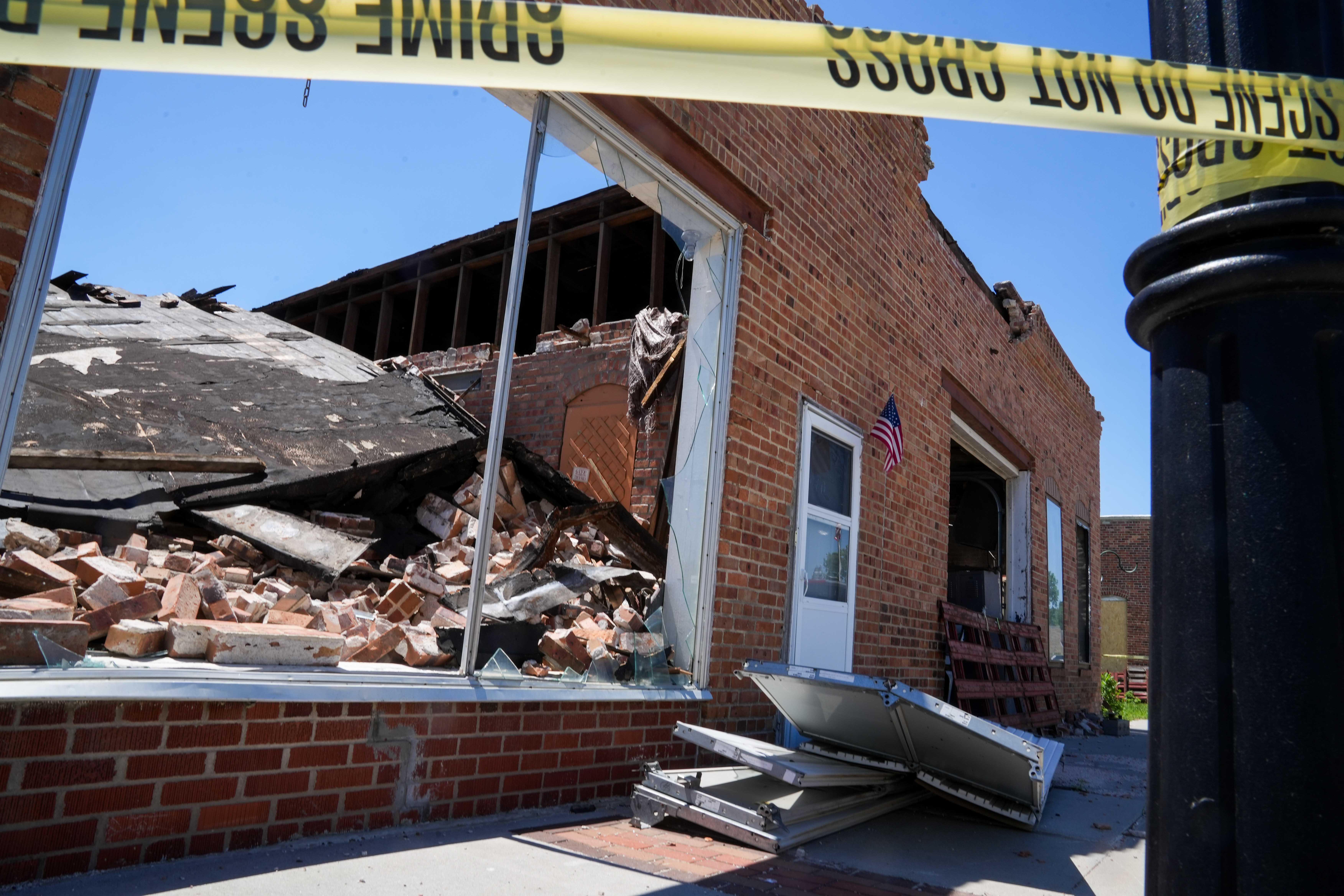 'We want this town to succeed': Kim Reynolds tours tornado-hit towns of Minden, Greenfield