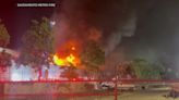 Rancho Cordova building off Folsom Boulevard damaged in massive overnight fire