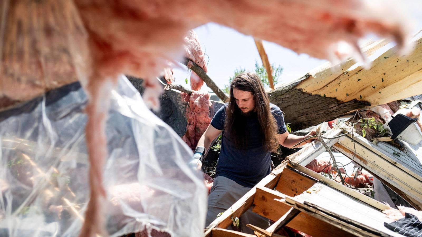 Multiple tornadoes strike across 6 states with more than 350 damaging storm reports across US