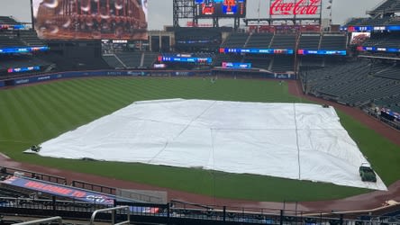 Friday's Mets-Braves game delayed due to rain