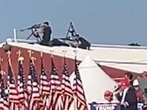 New Video Shows Secret Service Snipers Fire at Gunman From Roof at Trump Rally