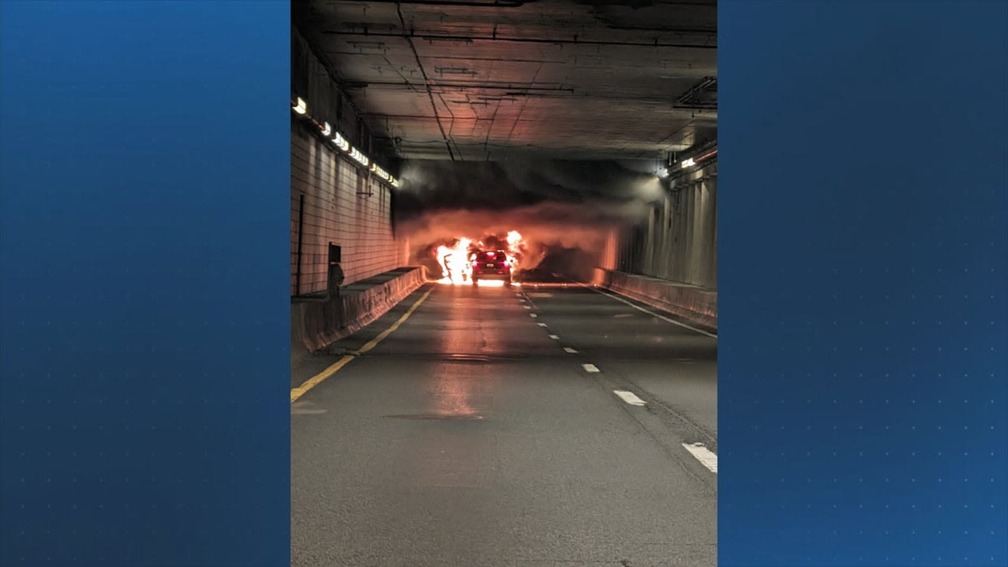 Car fire in ramp leading to Ted Williams Tunnel snarls traffic