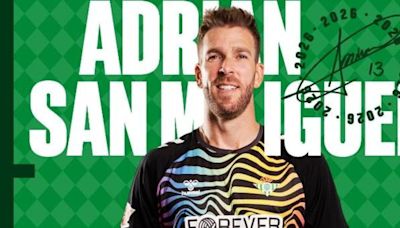 El Betis hace oficial el fichaje de Adrián San Miguel