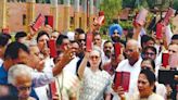 I.N.D.I.A bloc holds protest with copy of Constitution - Star of Mysore