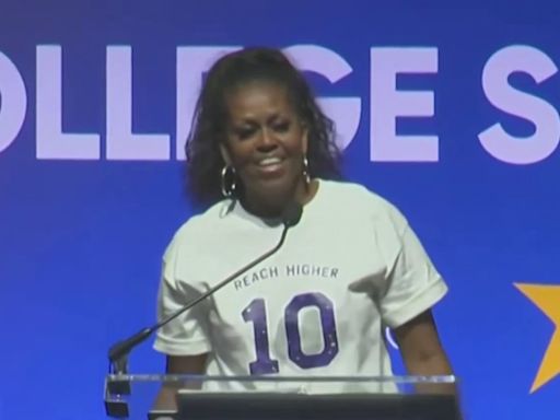Michelle Obama surprises DC students at College Signing Day celebration