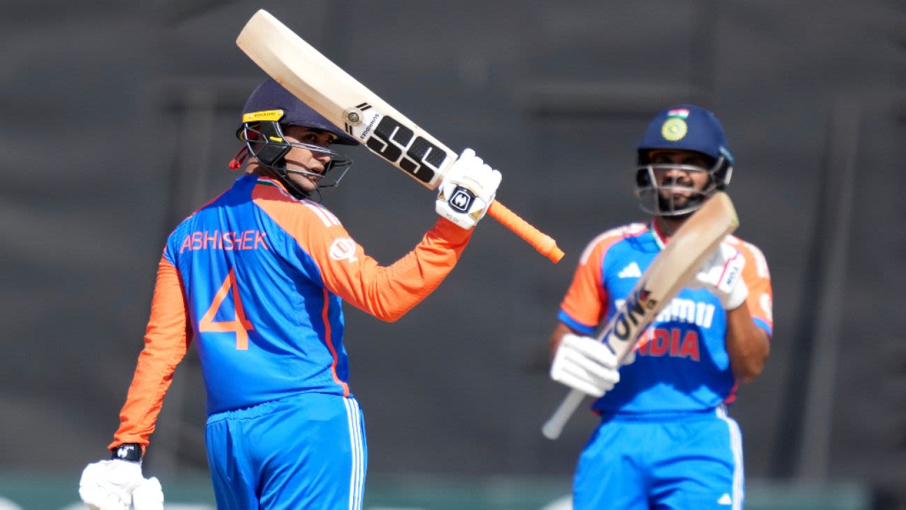 Stats - Abhishek Sharma hits India's third-fastest T20I hundred