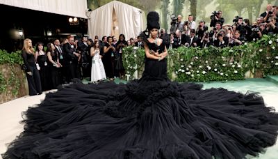 Cardi B Sweeps the Floor with Voluminous Black Tulle Gown at 2024 Met Gala