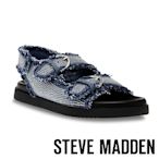 STEVE MADDEN-MONTEL 不修邊雙扣帶涼鞋-藍色