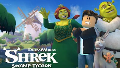 The gentle green giant arrives in Roblox with Shrek Swamp Tycoon