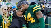 Simone Biles Shares Sweet Photos of Her Sideline Kiss with Husband Jonathan Owens After Green Bay Packers Win