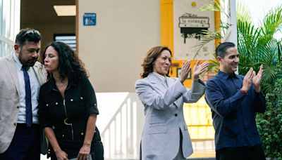 Kamala Harris Touts Federal Aid, Has Awkward Protest Moment In Visit To Puerto Rico