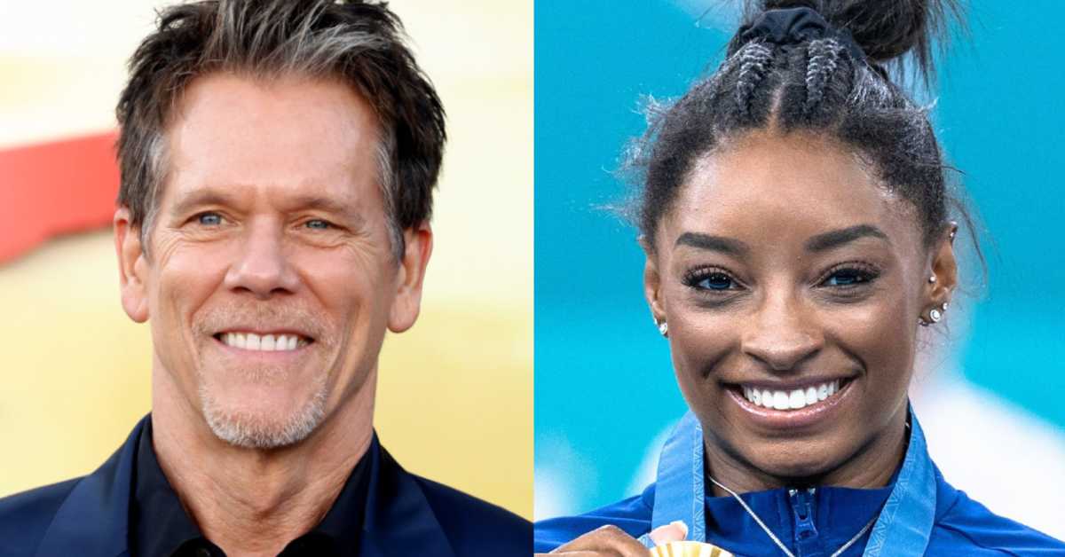 Kevin Bacon's Cocktail Dedicated to Simone Biles Is a 'Brilliant Tribute' to Gymnastics GOAT