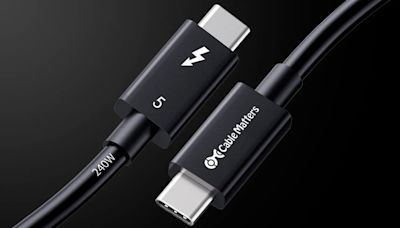 This is the world's first Thunderbolt 5 cable: insane 120Gbps bandwidth, 240W charging for $23