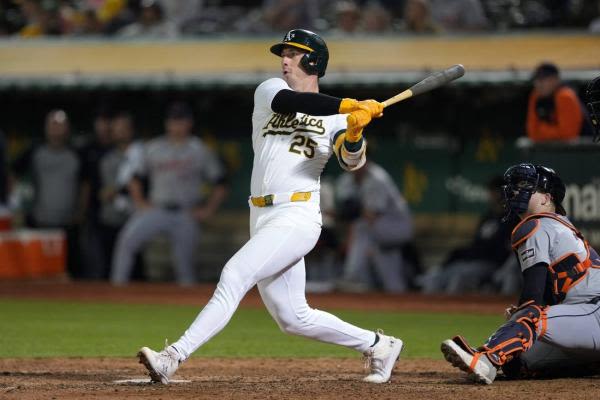 Seth Brown lifts A's past Tigers in 13th inning