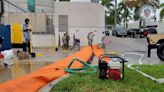 Flood barrier installed around Florida hospital ahead of Hurricane Idalia