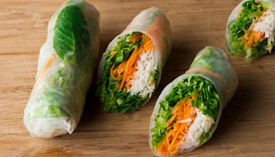 Make Your Summer Salad Portable With A Rice Paper Wrap