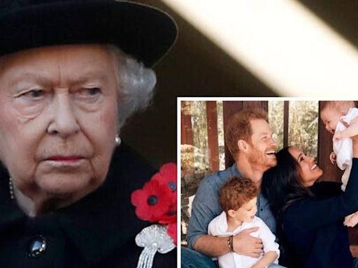 Queen Elizabeth left 'disappointed' when Prince Harry, Meghan Markle did not bring Archie and Lilibet to…
