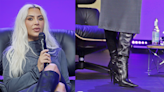 Kim Kardashian Dons Witch-Inspired Footwear in Balenciaga Knee-High Boots at Omr Festival 2024