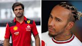 Carlos Sainz hints he agrees with Lewis Hamilton after 'laughing' at Mercedes
