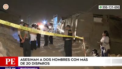 Villa María del Triunfo: Asesinan a dos hombres con más de 20 disparos