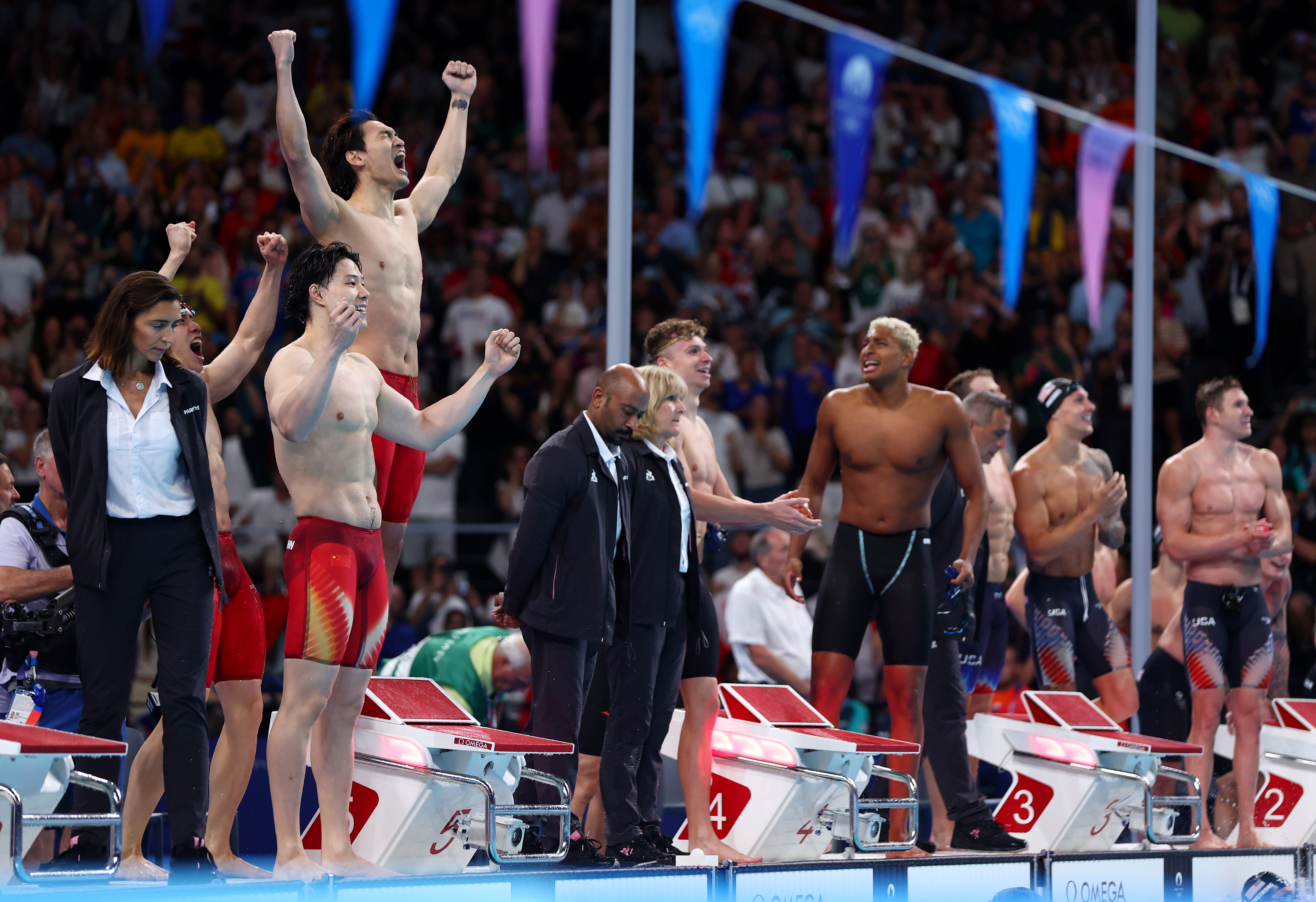 Paris Olympics: U.S. swimming streak in men's medley relay ends, team settles for silver