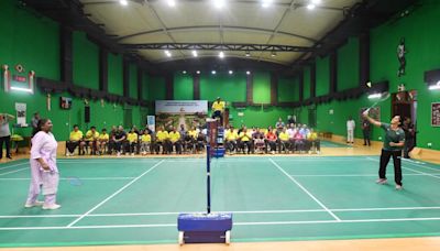 President Murmu, Saina Nehwal play friendly Badminton match at Rashtrapati Bhavan