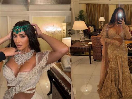 Still not over Kim Kardashian's ethnic outfits at Anant Ambani-Radhika Merchant's wedding? Beauty mogul drops BTS pictures