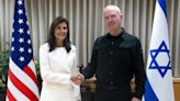 Nikki Haley meets with Israeli defense minister in Tel Aviv