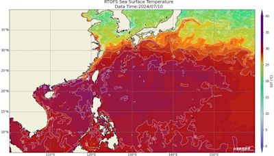 天氣／颱風恐生成！台灣海域熱到「一片紫紅」 海溫飆31度成大補丸│TVBS新聞網