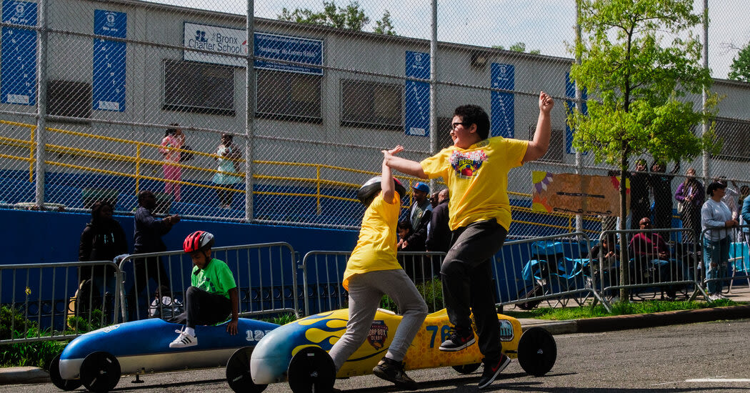 Small Cars With Small Drivers Race Toward a World Championship