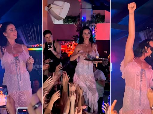 Katy Perry da la sorpresa en una discoteca de Barcelona: ‘La Macarena’, pistolas de agua y chupitos gratis