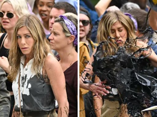 Jennifer Aniston Gets Oil Thrown At Her On The Morning Show Sets. Real Or Fake? - News18