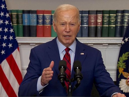 Biden says 'violent protest is not protected' in speech on campus unrest