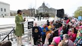 Hundreds gather outside Supreme Court to protect access to abortion pill