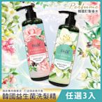 韓國 天使髮則 益生菌洗髮精740ml-任選3入(綠茶控油/玫瑰水潤)