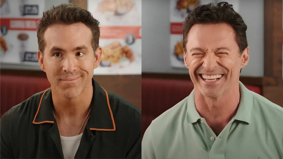 Ryan Reynolds and Hugh Jackman on 'Chicken Shop Date' is hilariously awkward