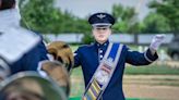 Air Force drum major switched from biochemistry at Purdue to music