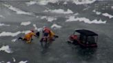 Three people rescued after venturing onto unsafe ice on Lake Simcoe