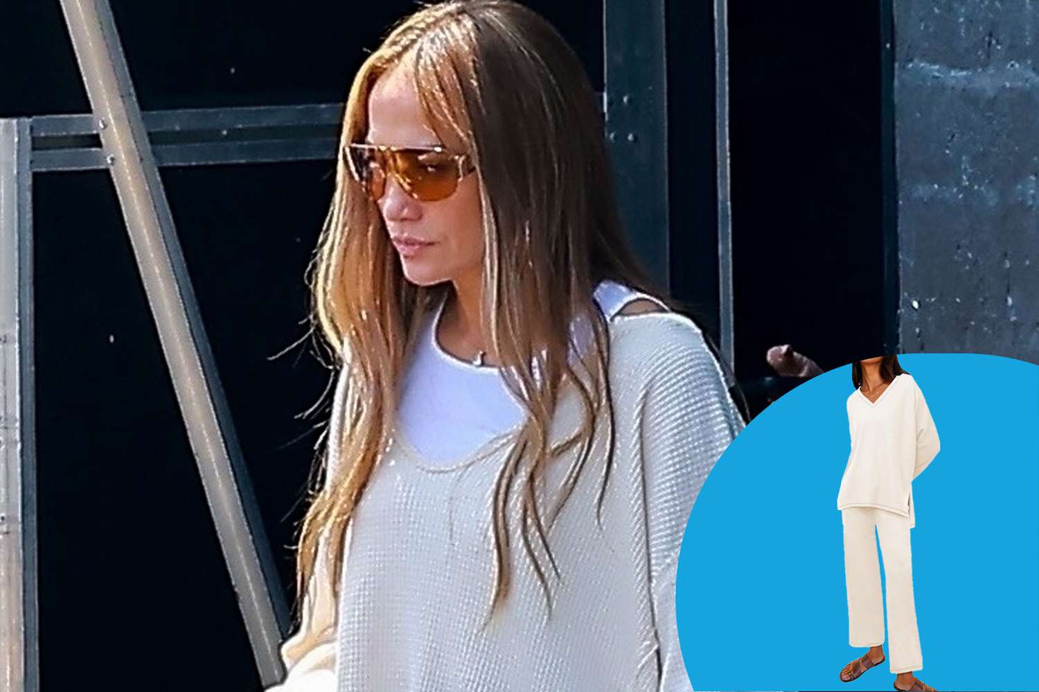 Jennifer Lopez Just Wore the Summer Version of Her Go-To Outfit, and Lookalikes Start at $20