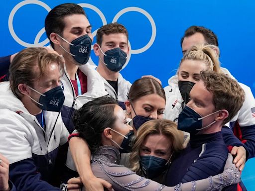 Golden day in Paris as 2022 Olympic champion US figure skaters finally get their medals